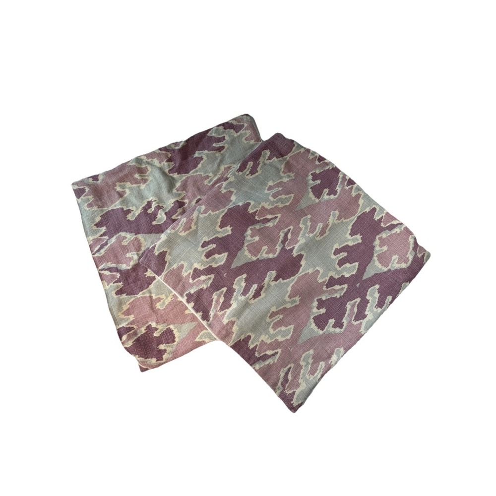 Kelly Wearstler Lee Jofa Bengal Bazaar Magenta Pattern Pillow Covers 14x14